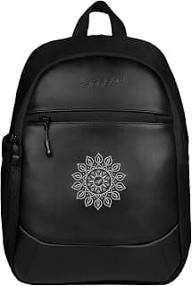 F Gear Denali Black 10L Daypack | Compact Lightweight Small Backpack, 1 Compartment & 1 Pocket, Durable Material, Stylish College & Travel Bag | WaterResistant & Comfortable, Fits Upto 15 Inch Laptop