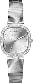 GUESS Guess US Women's Silver-Tone Mesh Analog Watch