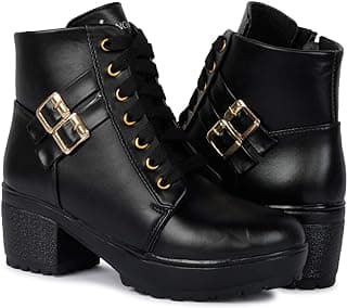 Longwalk Women Fashion Casual Boot High Ankle Heel for Girls Boot