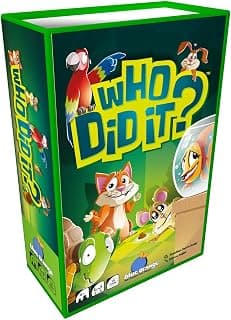 blue orange Who Did It? Card Game, Fast-Paced Family Game for Kids & Adults, Hilarious Blame and Strategy Game, 3–6 Players