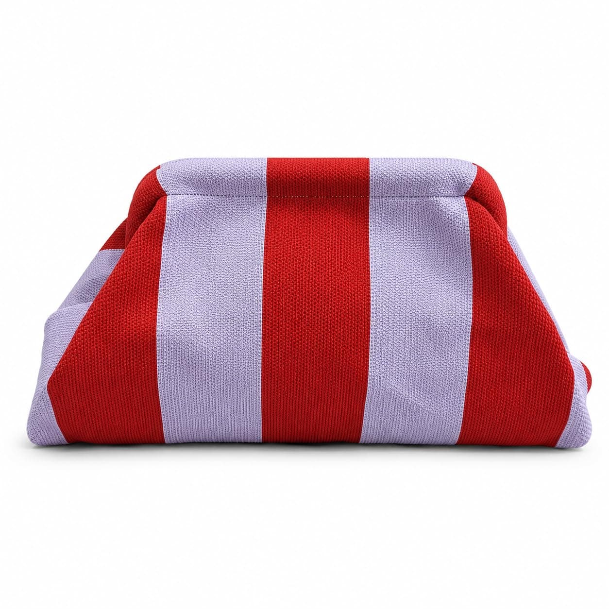 Kawn® Women’s Striped Crochet Clutch Purse | Woven Handcrafted Shoulder Handbag | Kiss-Lock Dumpling Style Evening Clutch for Daily Use & Outings
