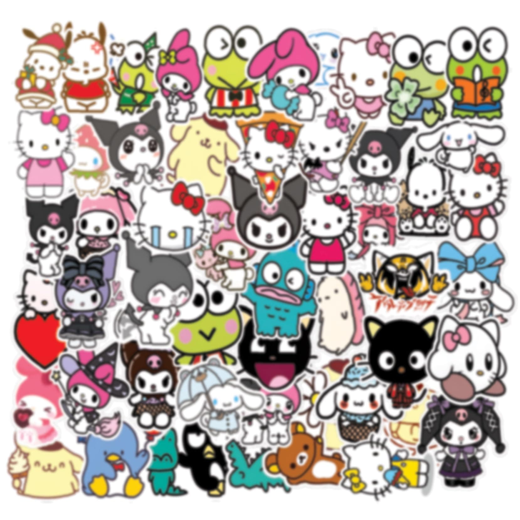 CodersParadise Pack of 50 - Cartoon Stickers for Laptop, Luggage Bags, Journal, Bike, Scrapbook - Waterproof, Self Adhesive, Residue Free