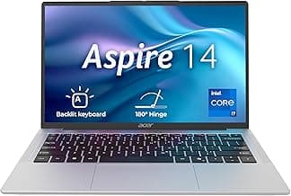 Acer Aspire 14, 13th Gen, Intel Core i7-13620H Processors, 16 GB RAM, 512 GB SSD, Full HD IPS, 14"/35.56 cm, Windows 11 Home, MSO, Pure Silver, 1.44 kg, AS14H-53, Backlit KB, Thin and Light Laptop