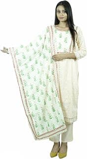Generic Zara Ladies Fashion Hub Designer Printed Cotton Kurti with Pants and Dupatta for Women's & Girls