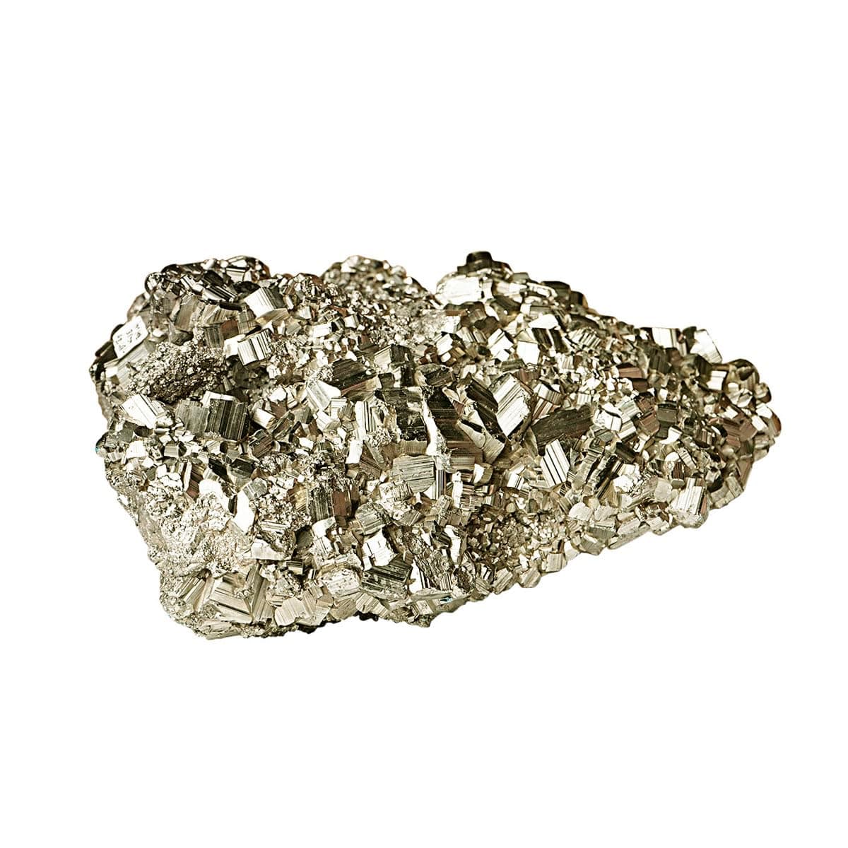 Shubhanjali Pyrite Crystal Cluster Stone Big Size High Energy Peru Pyrite Rough Raw Gemstone Golden Pyrite Original Stone for Strengthens the Mind 500-600 Gm
