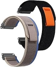 CERLINK Trail Loop 22mm SmartWatch Strap for Noise Colorfit Pulse 2 Max/Huawai GT2 46mm/Honor Magic Watch 2 46mm/Buzz/Boat Flash/Xtend/Xtend Pro & with All 22mm Lug Watches (Black,Navy)