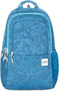 Wildcraft Wiki 2 Jacquard Standard Backpack Blue (11951 Blue) (Medium Size)