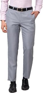Park Avenue Men's Straight Fit Mid Rise Trouser