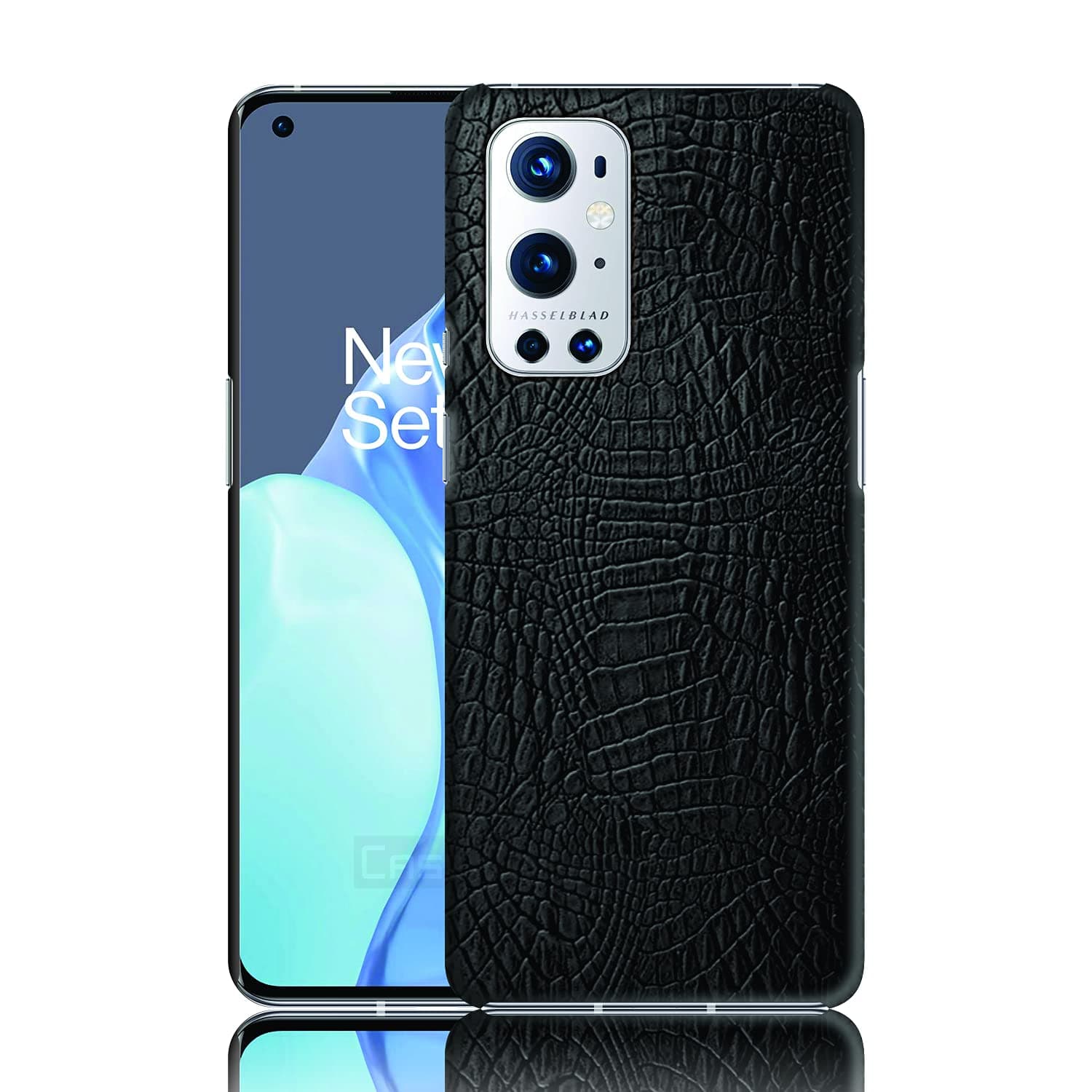 COVERLY for Oneplus 9 Pro Back Cover | Flexible Crocodile Pu Leather | Full Camera Protection | Raised Edges | Super Soft-Touch Feel Hard Case | Protective Cover | Leather Case for Oneplus 9 Pro