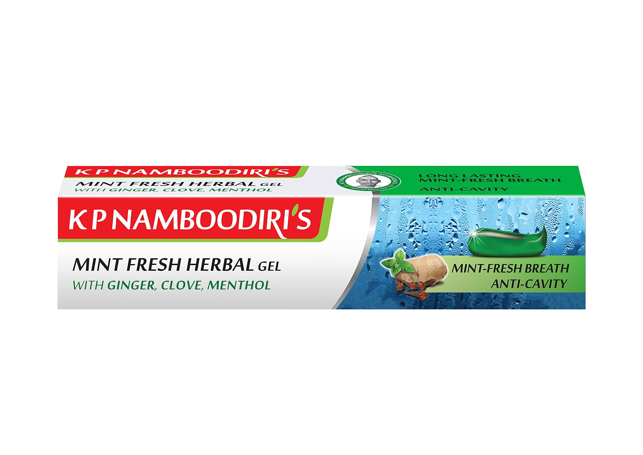 K P Namboodiri's Herbal Gel Toothpaste 150g (PACK OF 2)