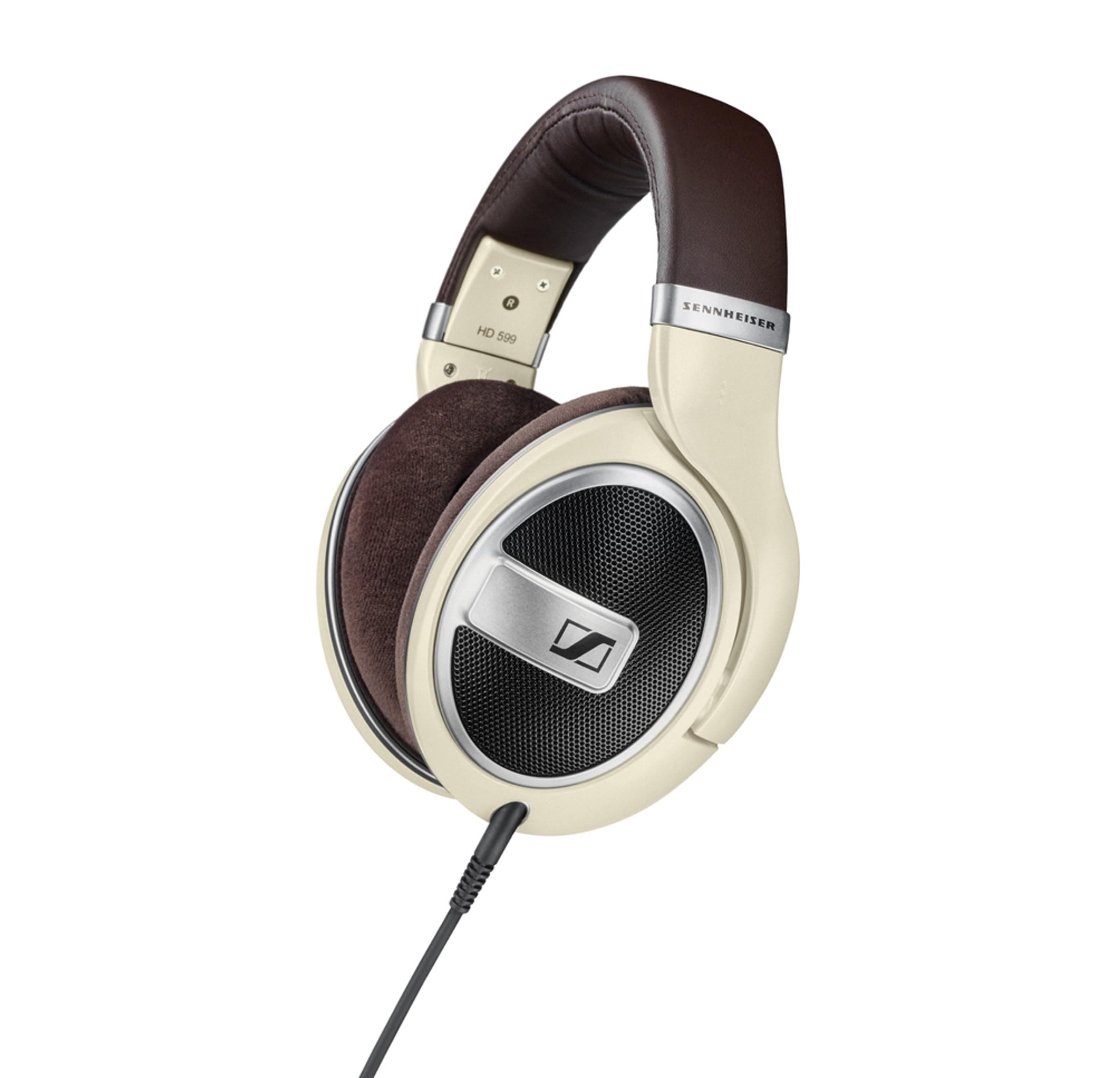 Sennheiser HD 599 Open‑Back Audiophile Headphones, German-Irish Craftsmanship, Wide Soundstage, Detachable Cables, Ergonomic acoustic refinement design, Comfort-Fit for Gaming, 2‑Year Warranty