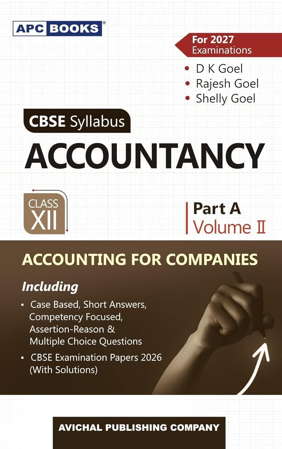 APC Books Accountancy CBSE Syllabus Class 12 Part A Volume 2 Accounting for Companies for 2026-2027 Examinations