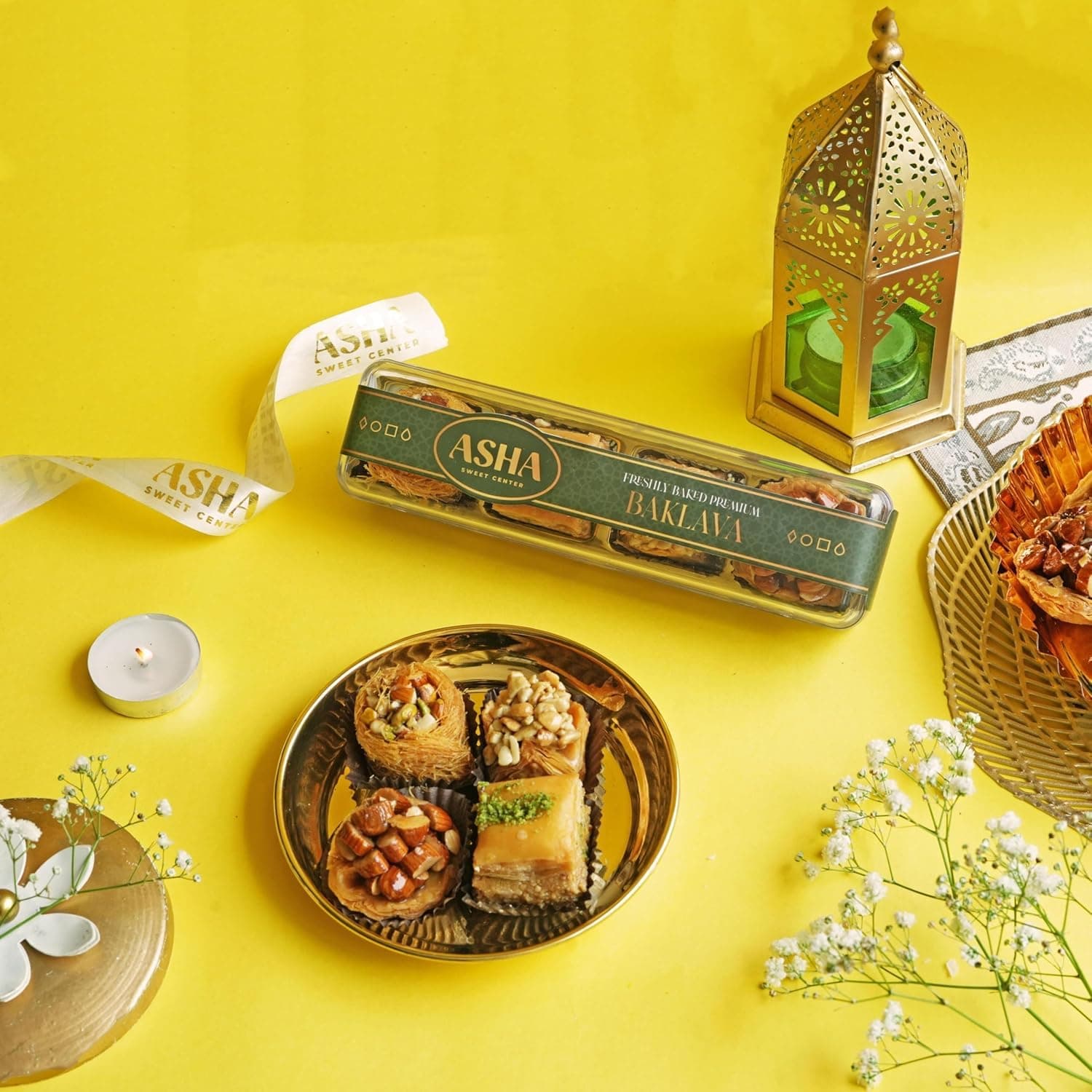ASHA SWEETS Baklava Assorted Sweets (Pack Of 1 X 100 Grams)| Made with Pure Ghee |Premium Sweet Perfect for Gifting and Snacking| Turkish Delight Made With Fresh Ingredients