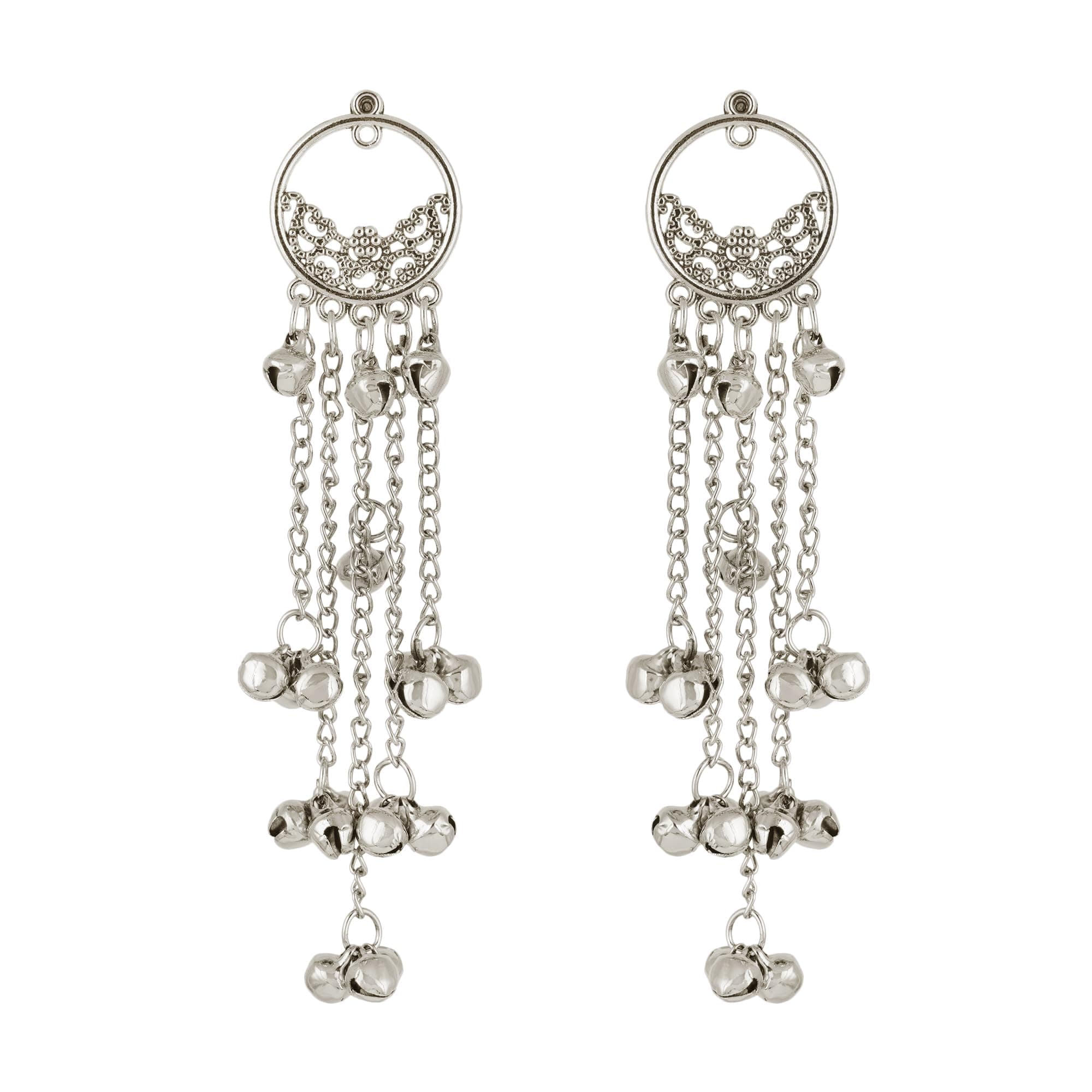 Shreyadzines Kashmir Dejhoor Inspired Long Drop Earring | Tradition Ethnic Fashion Kashmiri Jhumka Earrings for Women & Girls