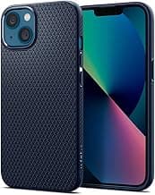 Spigen Liquid Air Back Cover Case for iPhone 13, Durable Protection, Air Cushion Technology - TPU | Navy Blue