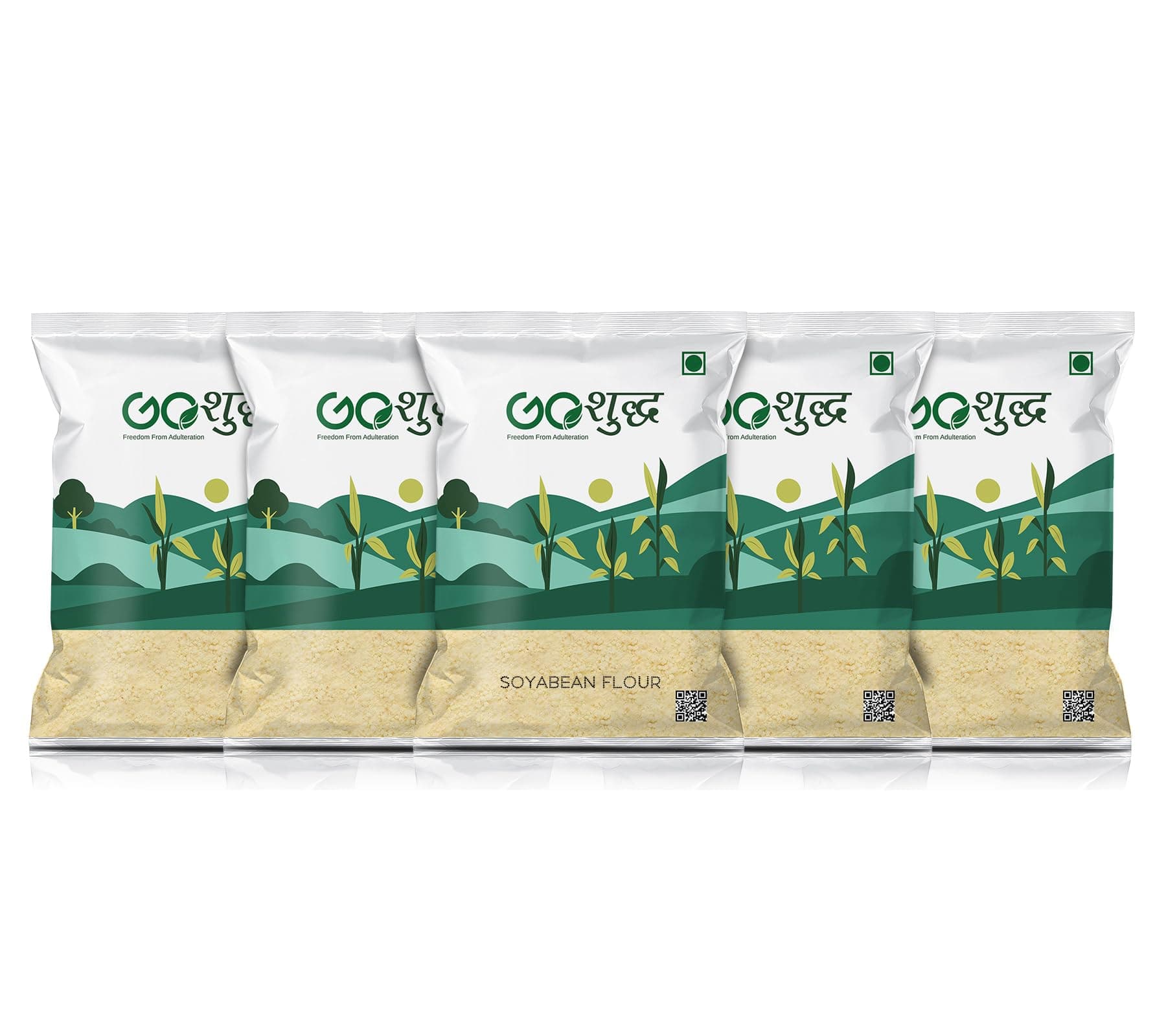 Goshudh Soyabean Flour 5kg (1kg Each Pack of 5) | Soya Flour, Soyabean Atta
