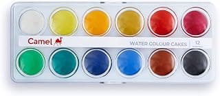 Camel Student Water Color Cakes - 12 Shades