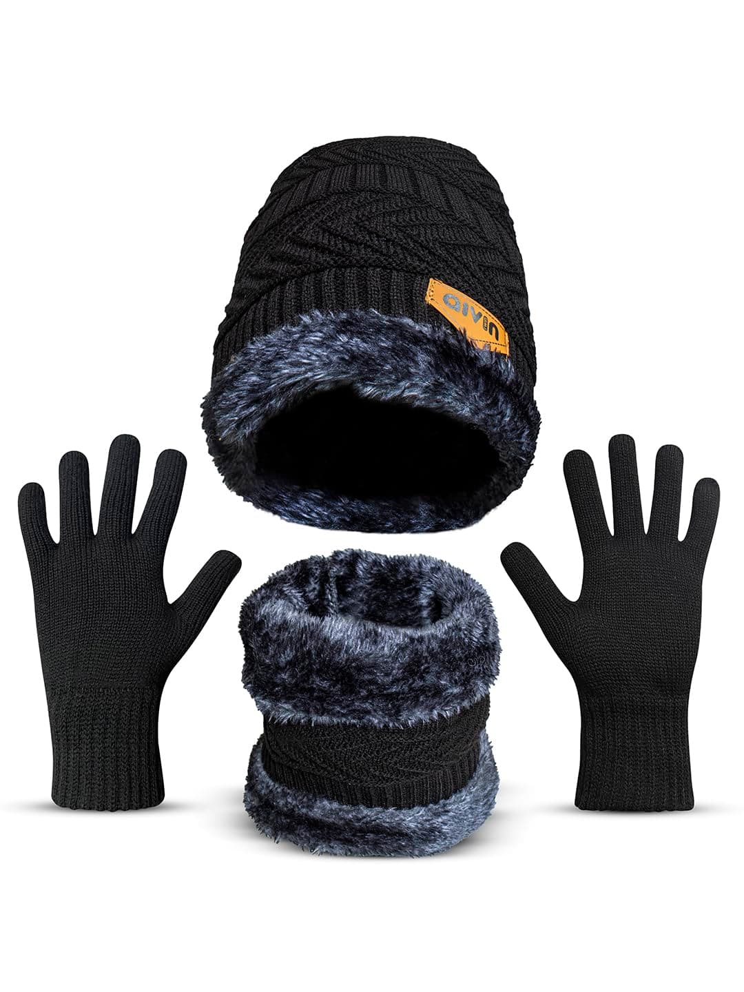 Aivin Shield Winter Cap set, Woolen Cap, Beanie Cap, Winter Gloves, Mufflers and Neck Warmer Winter Clothes for Women and Men
