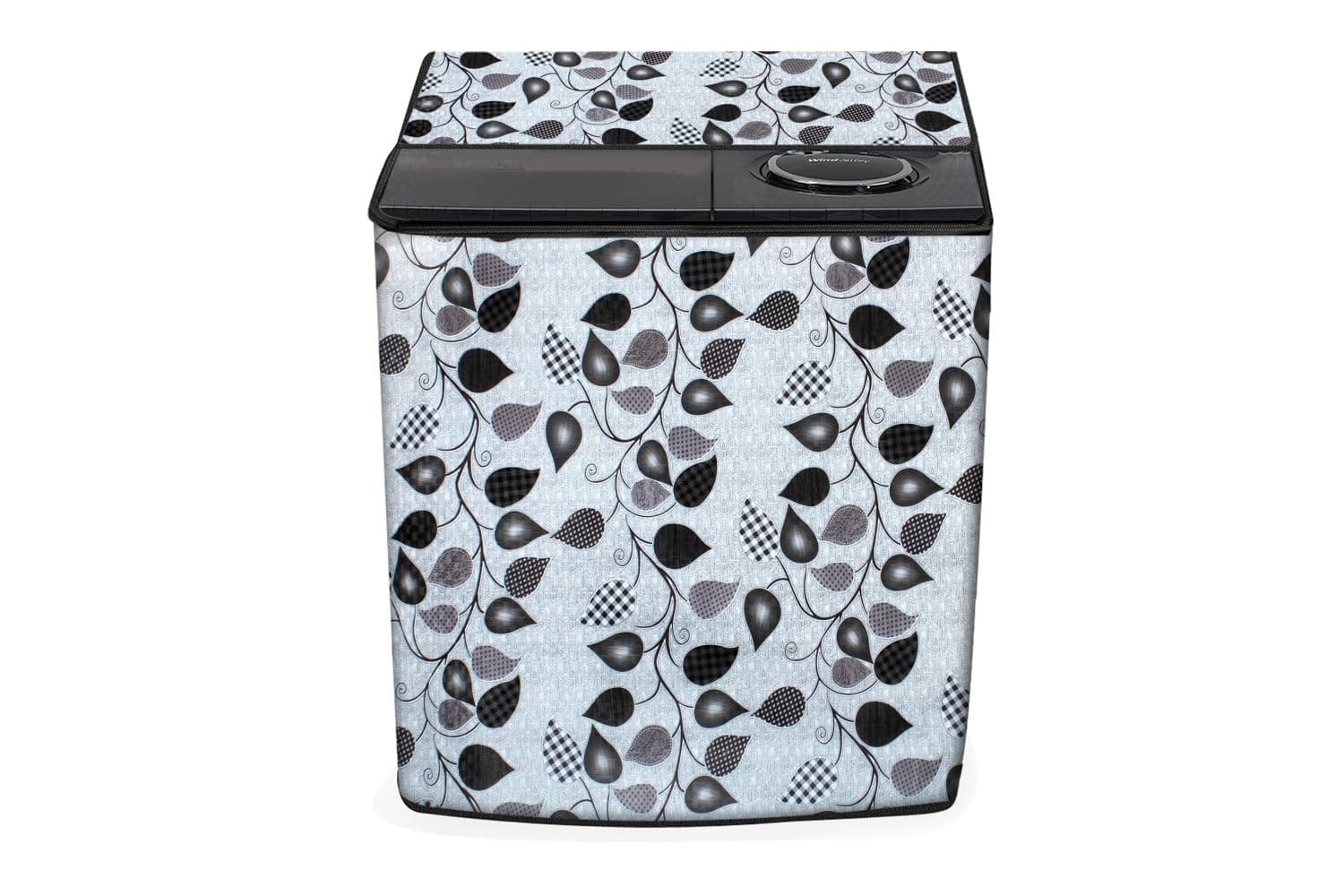 Stylista Washing Machine Cover Compatible for Samsung 8.5 Kg Semi-Automatic Top Loading WT85R4000LL/TL Grey