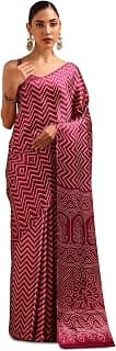Soch Womens Viscose Bandhani Saree