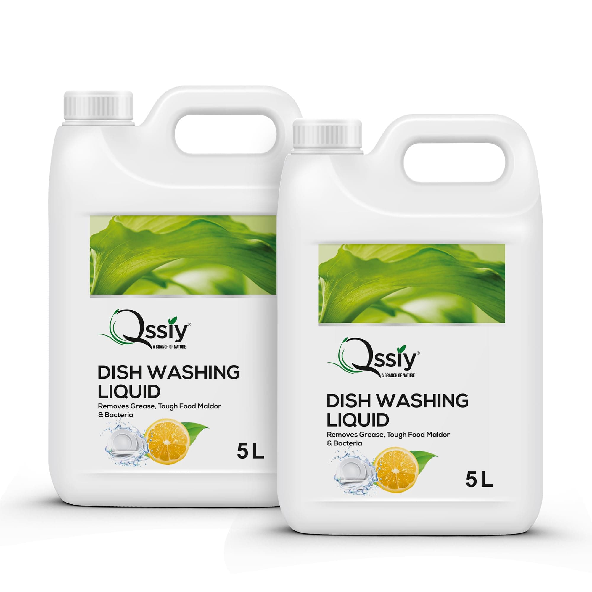 Qssiy Green Apple Dishwash Gel, 10L Can | Tough on Grease, Gentle Hands, Bulk Refill