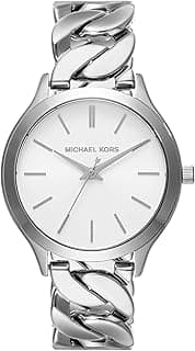 Michael Kors Analog White Dial Silver Strap Women's Watch-Mk7474