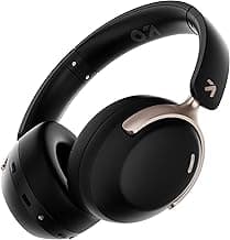 GOBOULT Soniq Over Ear Bluetooth Headphones with 70H Playtime, 40mm Bass Drivers, Zen™ ENC Mic, Type-C Fast Charging, Dual Pairing, AUX, Wireless Headphones (Black)