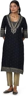 W for Woman Women's Viscose Blend Regular Fit Casual Kurta