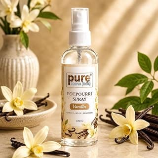 Pure Source India Vanilla Potpourri Spray 100ml | Floral Room Freshener Spray | Home Fragrance Mist for Potpourri, Bedroom & Living Room