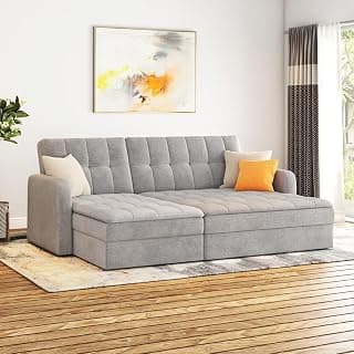 Urban Ladder Peckham Sofa Cum Bed in Granite Weave