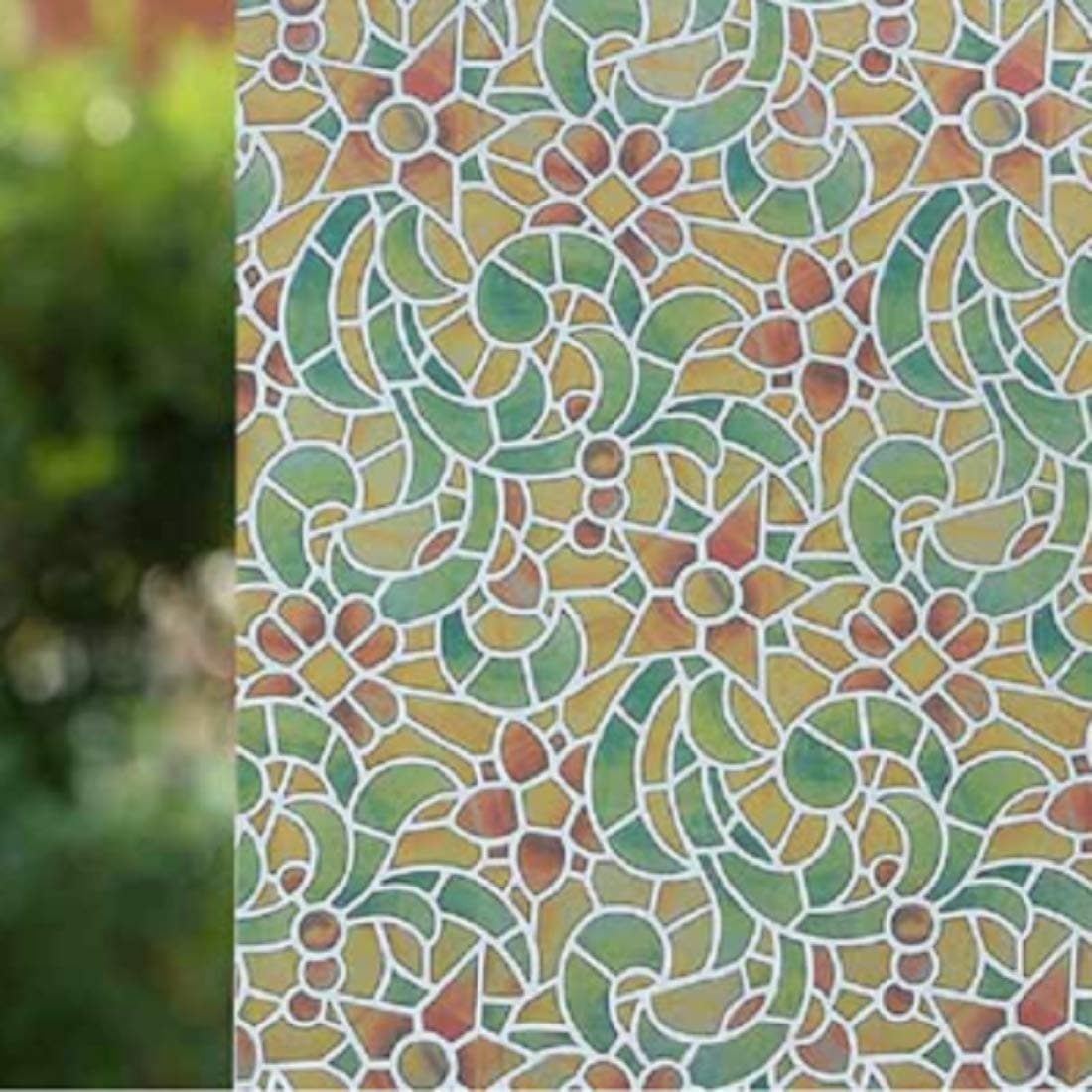 JAAMSO ROYALS Fluted Glass Film, Window Sticker, Glass Wallpaper, Stickers for Door Design, Decorative Frosted Film, Window Wallpaper (45 CM * 180)