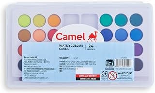 Camlin Kokuyo 3739515 Student Water Color Cakes - 24 Shades