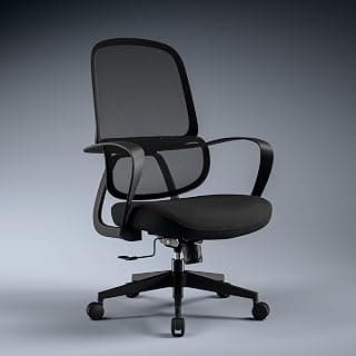 Green Soul Orbit Ergonomic Mesh Office Chair for Work | Ultra Thick Cushion | Patented Screwless Armrest | 3 Year Warranty | Synchro Tilt Recline Mechanism | Black
