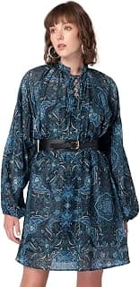 FabAlley Women's Polyester Regular Fit Maxi Full Sleeve Dress
