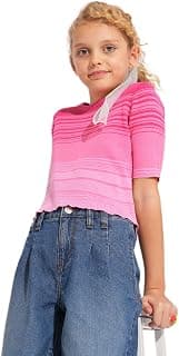 VERO MODA Girl's Cotton Regular Fit T-Shirt
