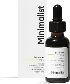 Minimalist Squalane 100% (Plant Derived) Super-Lightweight Face Oil | Improves Skin Hydration, Provides light Moisturization & Reduces Fine Lines | 30 ml