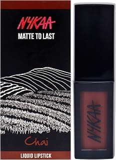 Nykaa Matte to Last Liquid Lipstick, Matte Finish, 5ml - 18 Chai