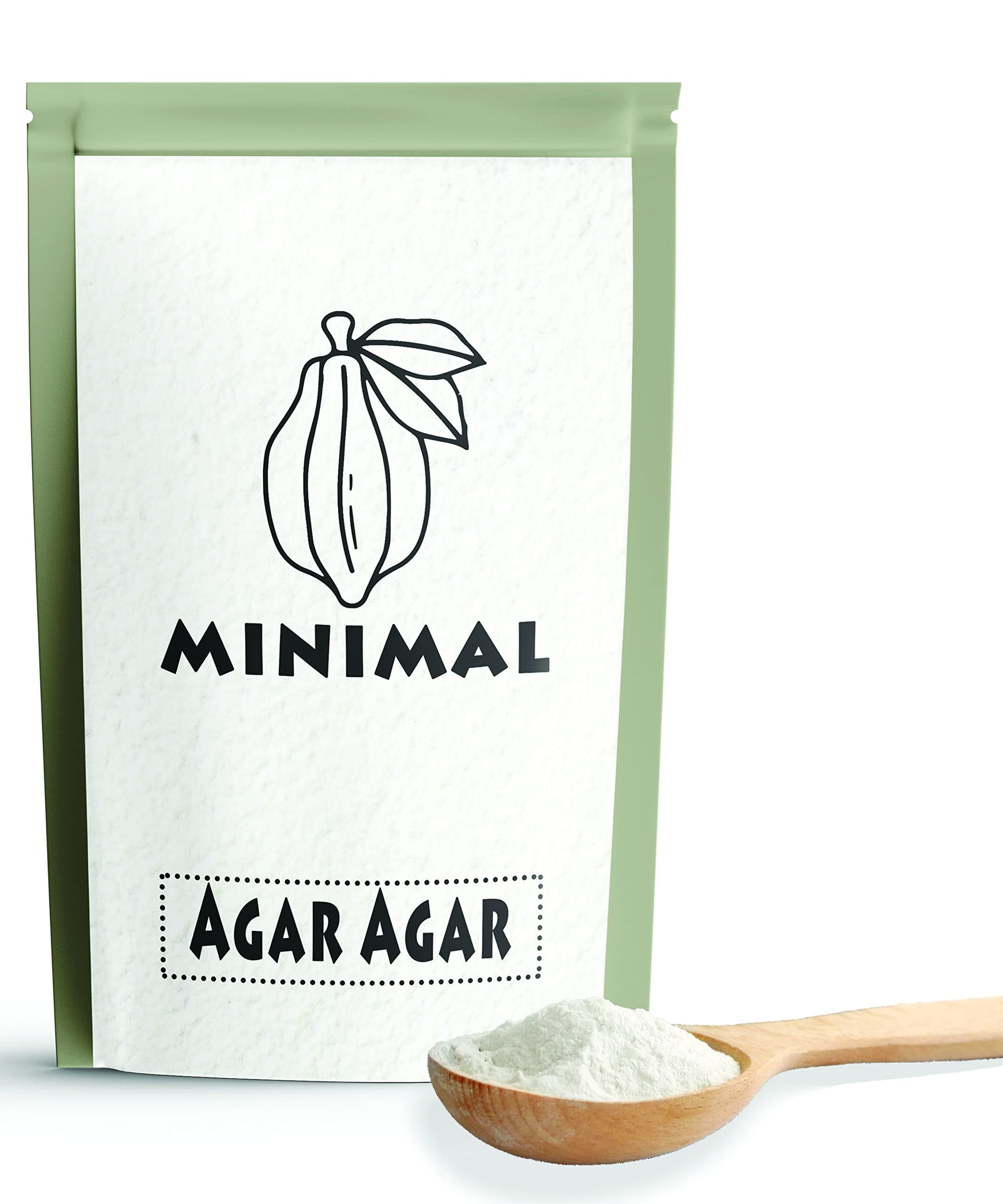 Minimal Agar Agar Powder (China Grass Powder) 50g Professional-Grade Plant-Based Gelatin Alternative, Ideal for Veg Jelly and Vegan Cheese)