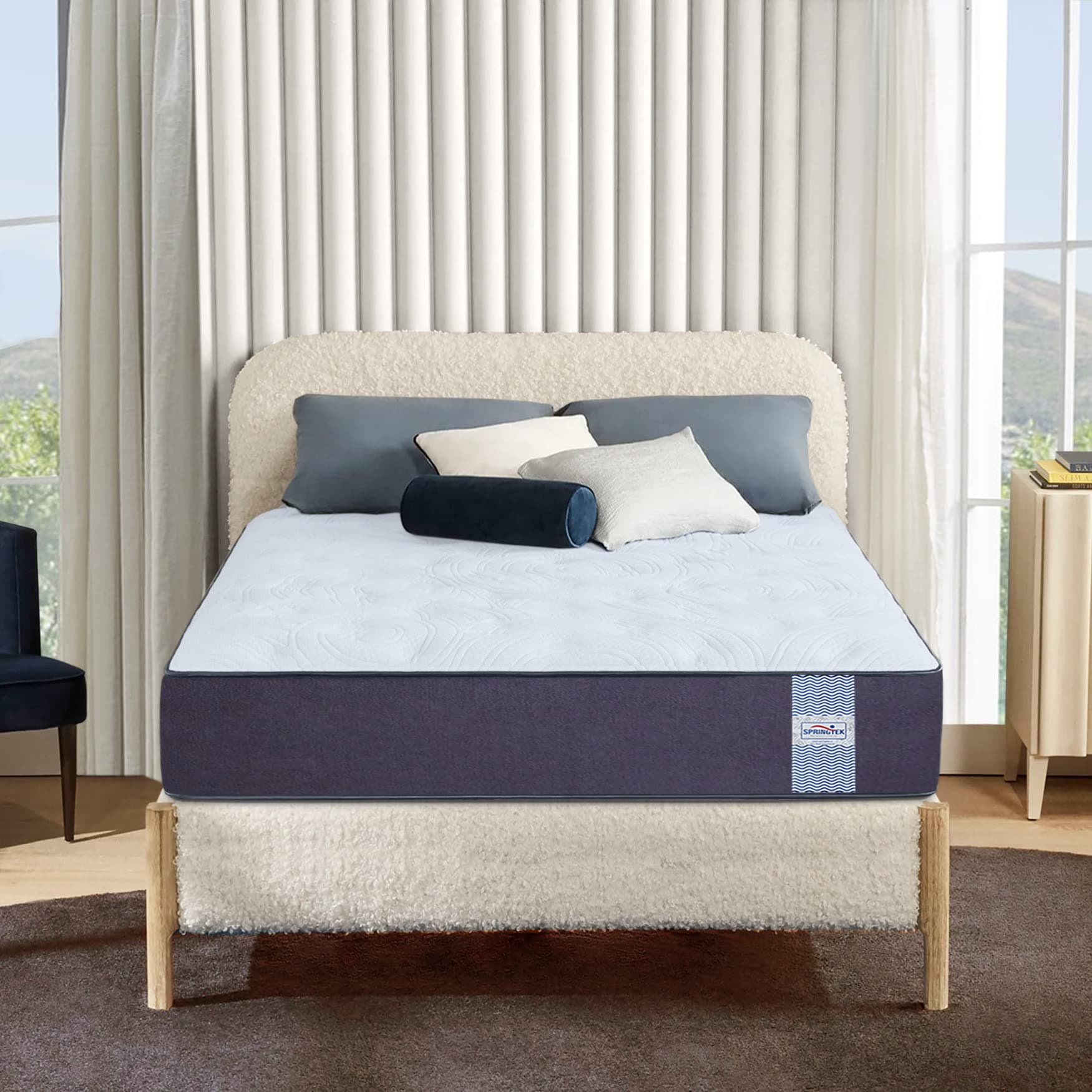 Springtek Hybrid Hard & Soft Dual Comfort Mattress | 4 Inches Medium Firm Support & Comfort Layer Mattresses | Single Size Breathable Gadda | Dual Side Flip Mattress | 72x30 Inch