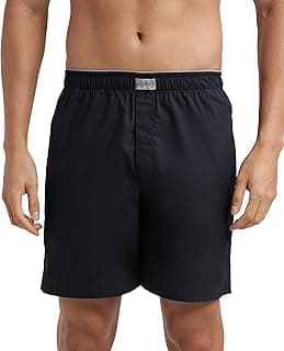 Jockey MC10 Men's Super Combed Mercerized Cotton Woven Fabric Boxer Shorts