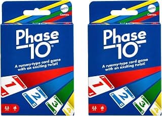 Mattel Phase 10 Card Game for Kid (Multicolour)|Pack of 2