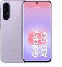 Samsung Galaxy A37 5G (Awesome Lavender, 8GB RAM, 128GB Storage), Agentic AI, Triple Camera with Nightography Video, 2 Days Battery Life, 6 Gen OS Upgrades, IP68, 7.4mm Sleek, with No Cost EMI