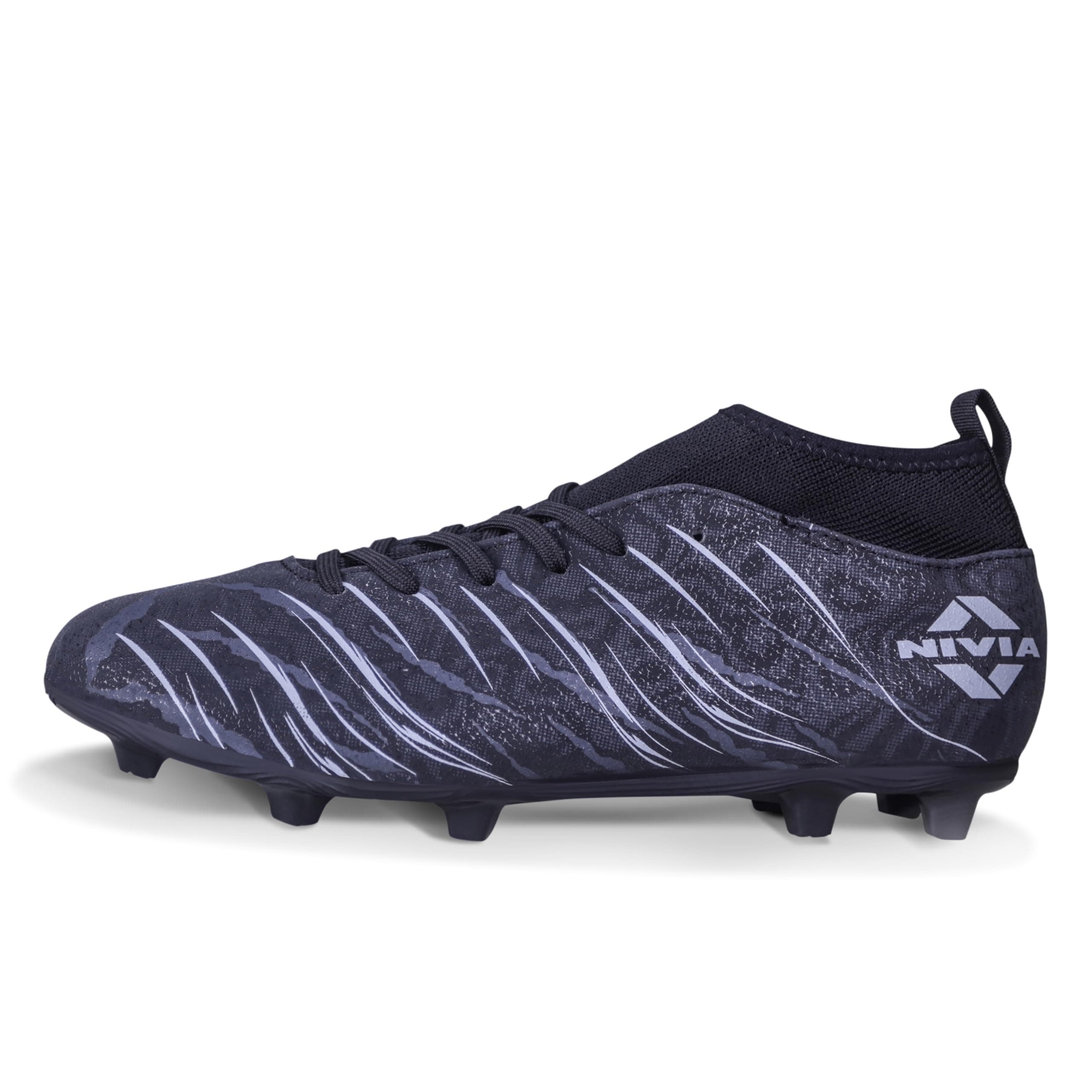 Nivia Carbonite 7.0 pro Football Studs for Men, PVC Synthetic Leather Upper, High Shear Strength TPU Sole, Knitted Collar Rib
