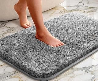 MAXOSHINE Microfiber Bathroom Mat Anti Skid-Highly Absorbent Super Soft Door Mats for Home Kitchen Living Room-2000 GSM Floor Mat