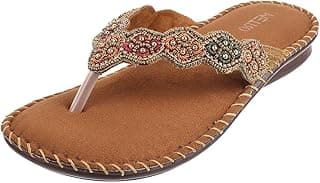 Metro Women's Faux Leather Fashion Slip-on Sandal