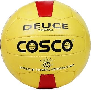 Cosco Rubber Deuce Throwball Ball - Size 5, Yellow