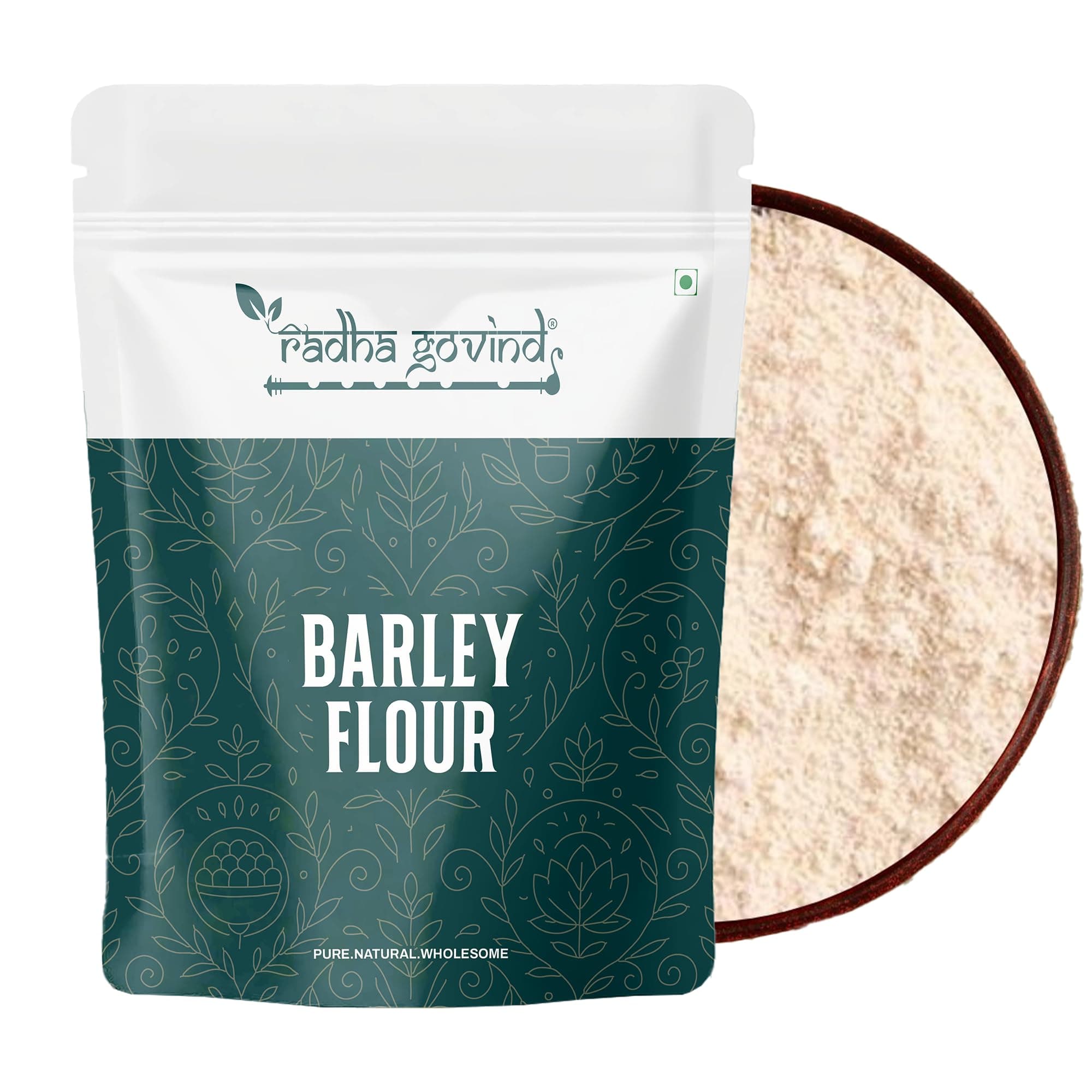 Radha Govind Organic Barley Flour/Jau ka atta 500Gm, Certified Organic
