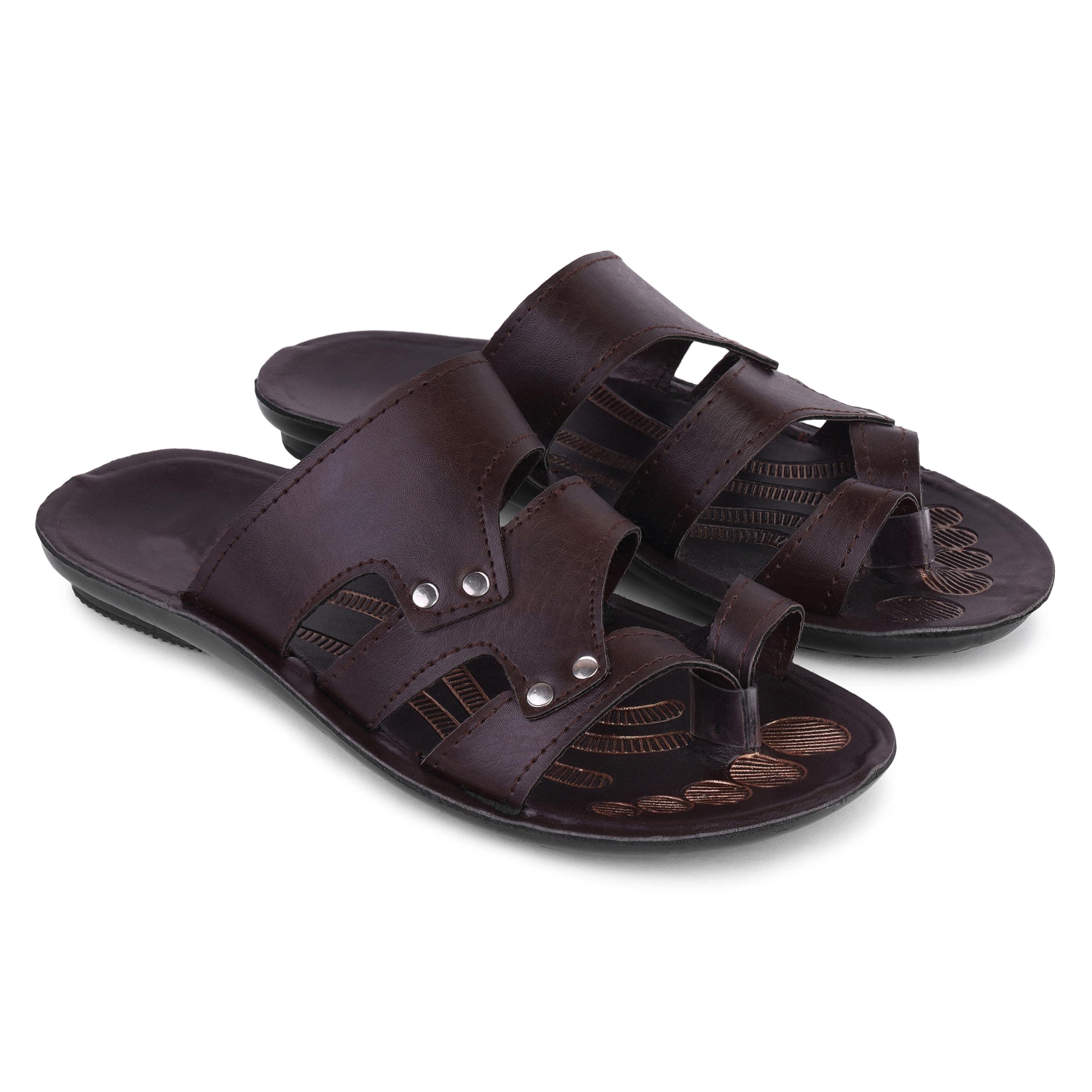 Men's Lightweight Comfortable | PU Sliper|Slides | PU Slipper Chappal For Men GEN-3125-10-GEN-3125-10 -P