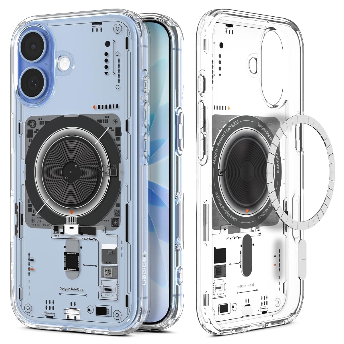 Spigen Ultra Hybrid MagFit Back Cover Case Compatible with iPhone 17 (TPU + Poly Carbonate | Neo One)