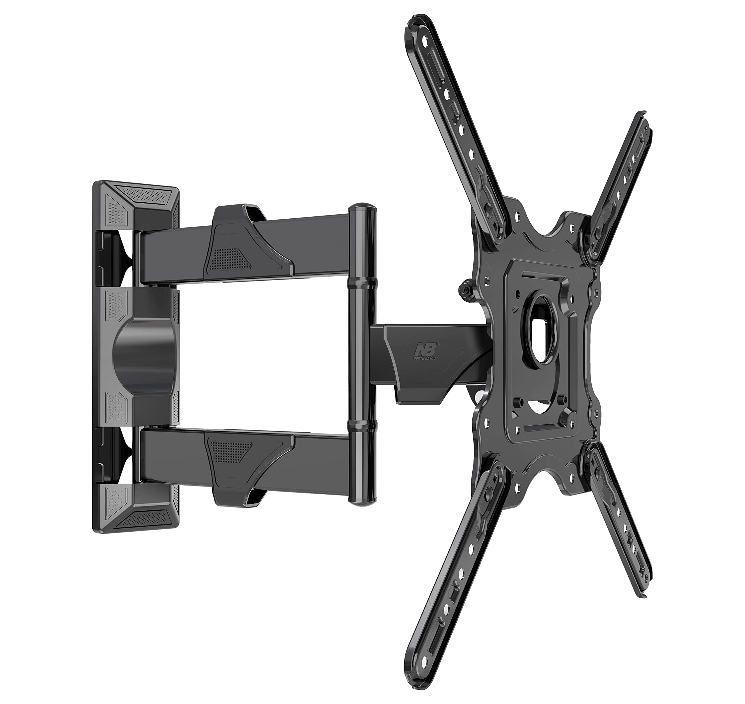North Bayou Model-S4 6 Way Swivel Tilt Wall Mount 32-55-inch Full Motion Cantilever for LED,LCD and Plasma TV's